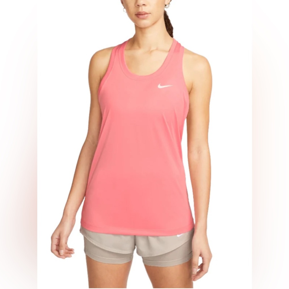 Nike Women's Pink DRI-FIT Tank Top. Size small